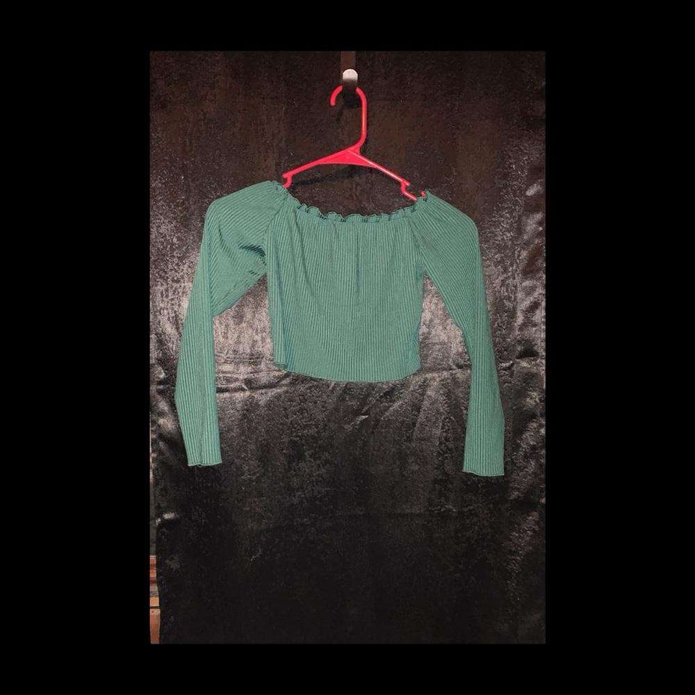 Off the shoulder crop top